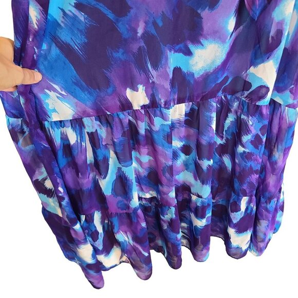 Bisou Bisou Tiered Maxi Dress Womens 6 Wedding Guest Vacation Resortwear Easter - Picture 6 of 12